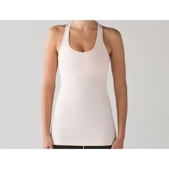 Lululemon Cool Butter Pink Racerback Tank Size 4 - Picture 1 of 6